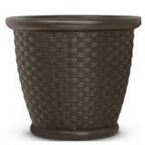 Suncast Sonora 20.13H x 22W Planter Brown