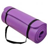 Purple Yoga Mat 24x68 in. with Strap
