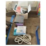 Waxing kit, blank cds, necklace
