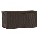 Java 134 Gal. Plastic Wicker Deck Box