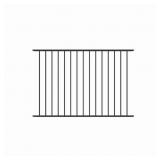 5 ct. Dillon 2-Rail Flat Top Fence, Black 4x6