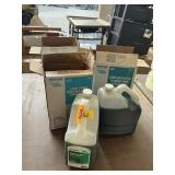 Low temp sanitizer, floor cleaner, detergent