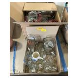 Cups, glasses, dolls, decor