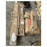 Marble side splash, shelf kit, head boards