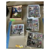 Assorted ball cards, toys