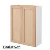 Hampton Bay 27"W Wall Cabinet, Unfinished