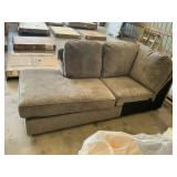Brown sectional chaise