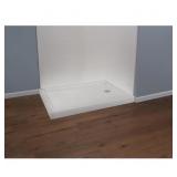Industrial Corner Shower Pan Base 48x34 White