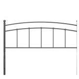 Abigail Gray Queen Metal Headboard