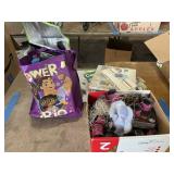 Tote bags, toys, craft supplies