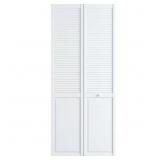 36x80 in. White Wood Bi-fold Closet Door