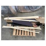 Ashley Bamboo Frame Bed, Walnut, Q (Size Unknown)