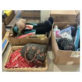 Printer, baskets, toys