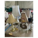 Assorted table lamps