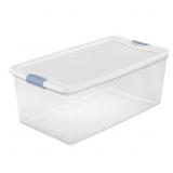 Sterilite 106 qt Clear Latch Box Stackable (2)