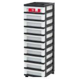 IRIS USA 10-Drawer Rolling Storage Cart (Slightly