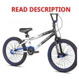 Kent Bicycles 20" Ambush BMX Bike, Black/Blue