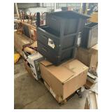 Storage units, picture, lighting, hardware