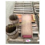 Auto creepers & wood barrels