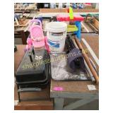 Grill, baby stroller, misc