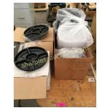 Take out trays & misc