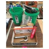 Grease gun, grease & misc