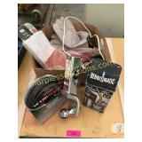 Torch kit, pvc air hose, hitch, misc