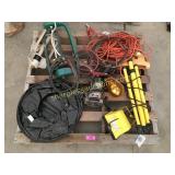 Work light, ext cord & misc