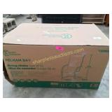 6 dining patio chairs, new in box