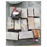 Concrete blocks & jumper  box