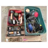 Gun cleaning kit & garage items