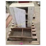 Vintage cupboard & box