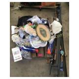 Fishing poles, puzzles, misc