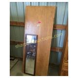 Interior door, wall mirror