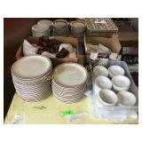 Dishes, cups, bowls, misc