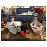 Baseball caps, toys, dishes