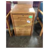 Oak file cabinet
