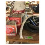 Shop vac, old gas cans