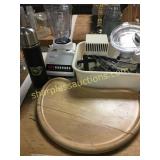 Blender, U of I thermos, misc