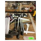 Shelving items, hooks, misc