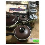 Pots & pans, lanterns, jarts, canisters