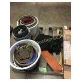 Palletfull, Planters axe, and misc.