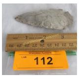 Native American artifact arrowhead