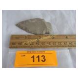 Native American artifact arrowhead