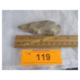 Native American artifact arrowhead