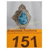 Approx. 12ct sterling ring