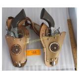 Vint. Ponly Boy Dbl. cap gun & holster