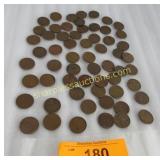 Collection of wheat pennies