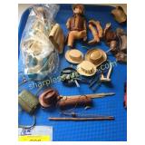 Cowboy items on tray