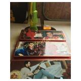 Elvis tins and drink glass